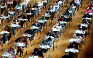 Fears over GCSE exam shake up...File photo dated 10/6/2005 of school exams in progess. Teenagers will no longer be required to sit all their GCSEs after two years of study, under radical plans to break courses into 'bite sized' modules. PA wire